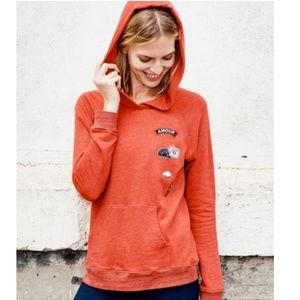 Sundry Amour Patches Hoodie Sweatshirt